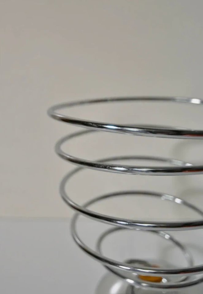 Vintage Spiral Fruit Bowl “flashdue Italy” - 1980s - Italian Design-photo-3