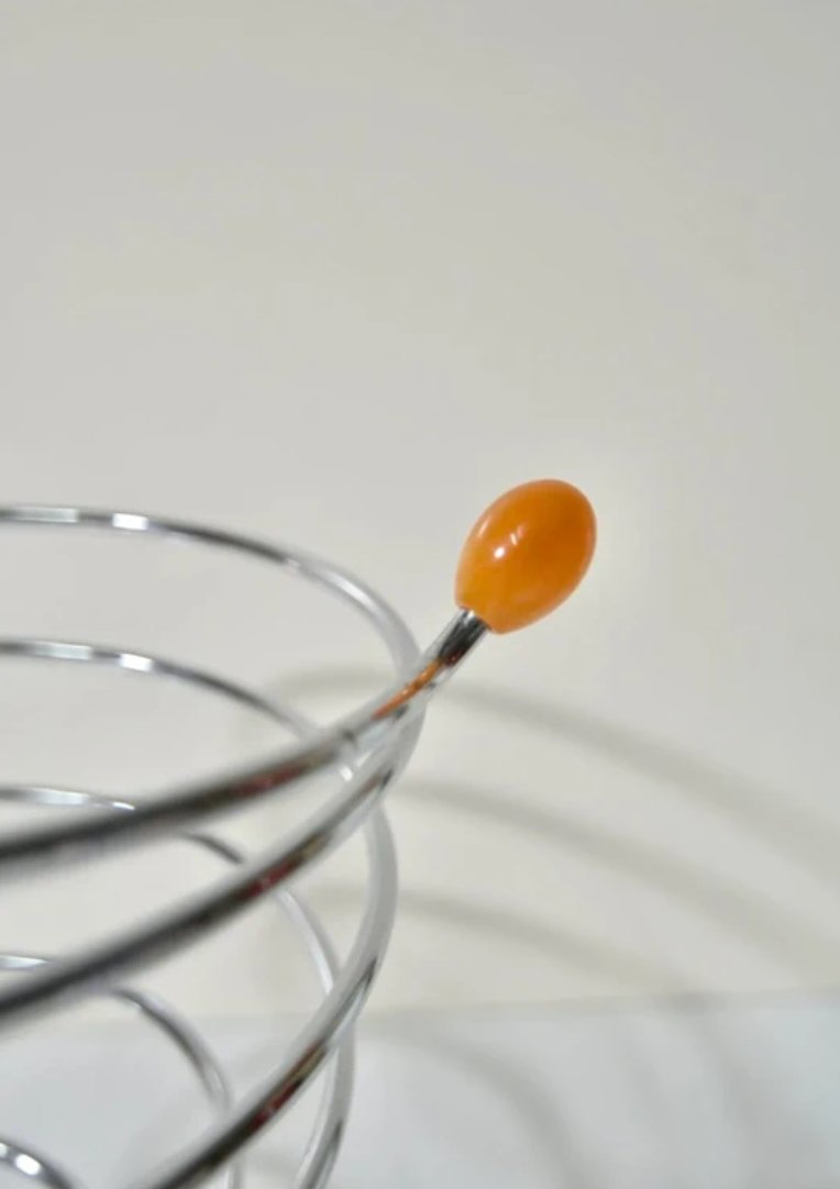 Vintage Spiral Fruit Bowl “flashdue Italy” - 1980s - Italian Design-photo-5