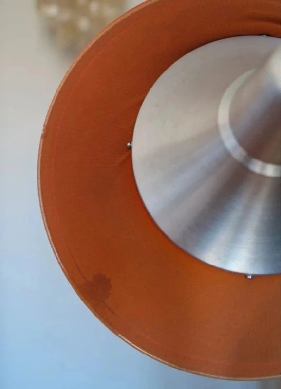 Milano Falkland Orange Lamp By Bruno Munari For Danese - 1970s -photo-3