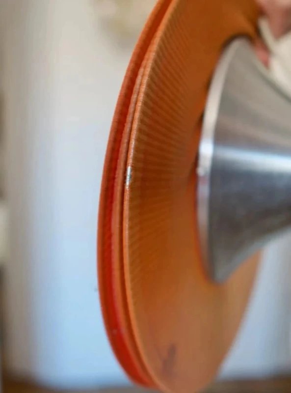 Milano Falkland Orange Lamp By Bruno Munari For Danese - 1970s -photo-4