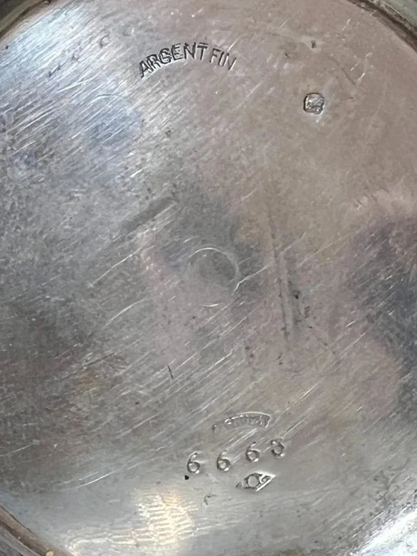 Solid Silver Pocket Watch - 19th-20th Century-photo-3