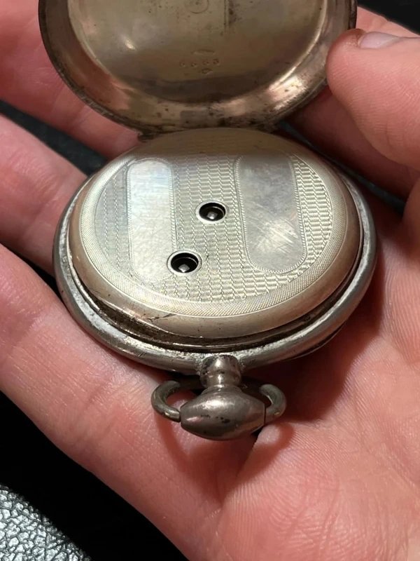 Solid Silver Pocket Watch - 19th-20th Century-photo-8