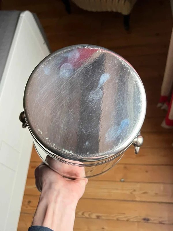 Metal Champagne Bucket - Early 20th Century-photo-2