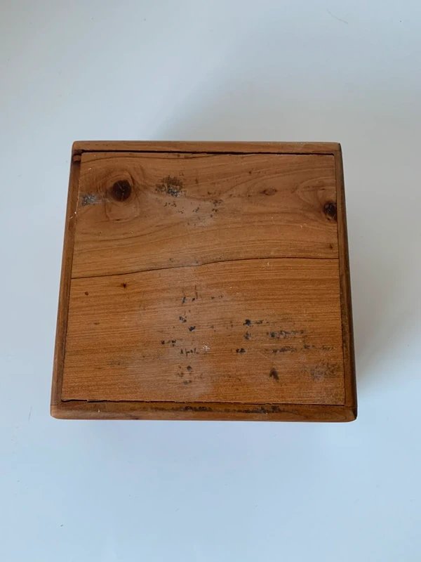 Marquetry Jewelry Box In Cedar Wood And Mother-of-pearl - Vintage Craftsmanship-photo-2