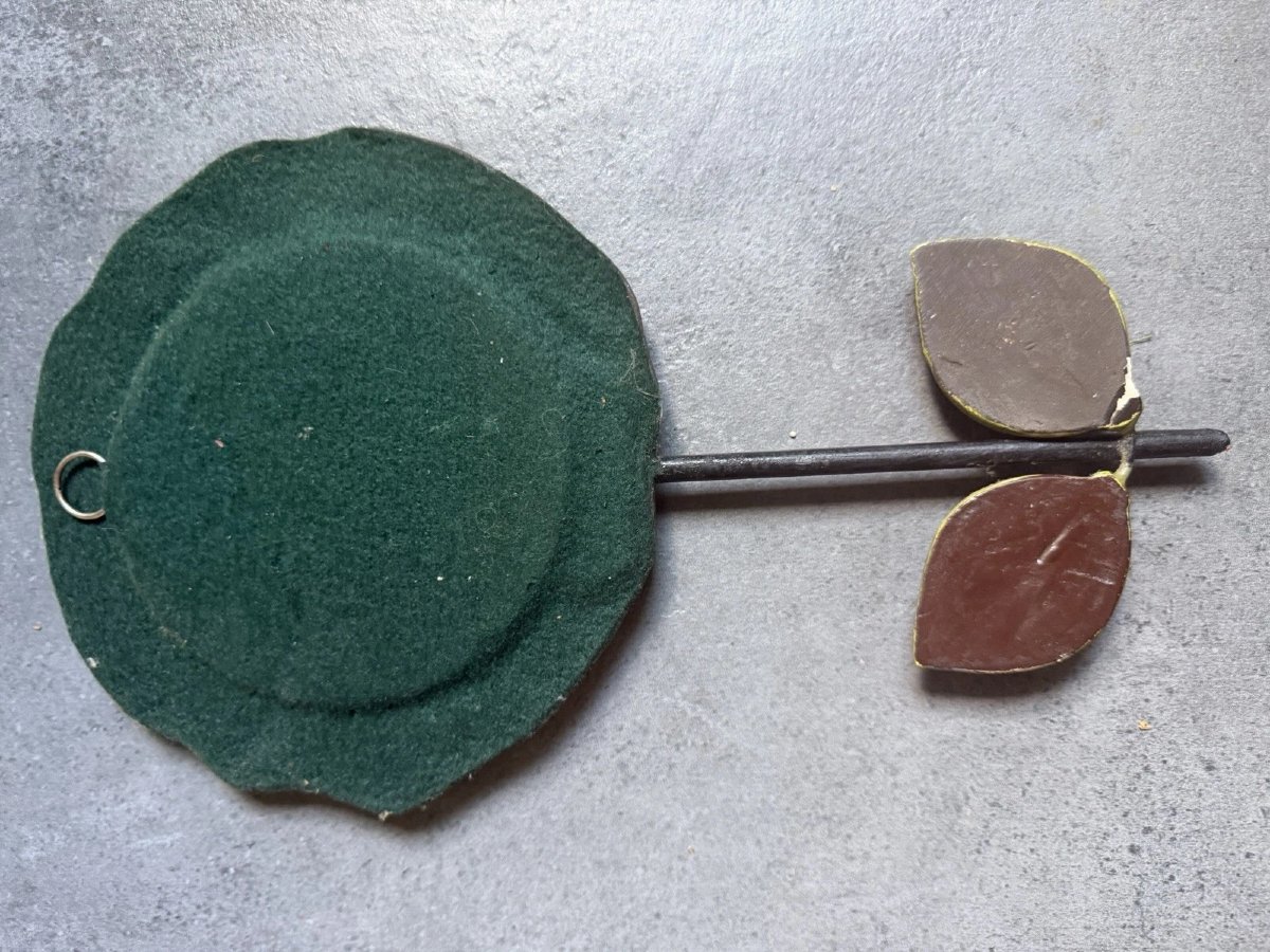 Ceramic Hand Mirror "camélia" By Mithé Espelt - Circa 1965-photo-2