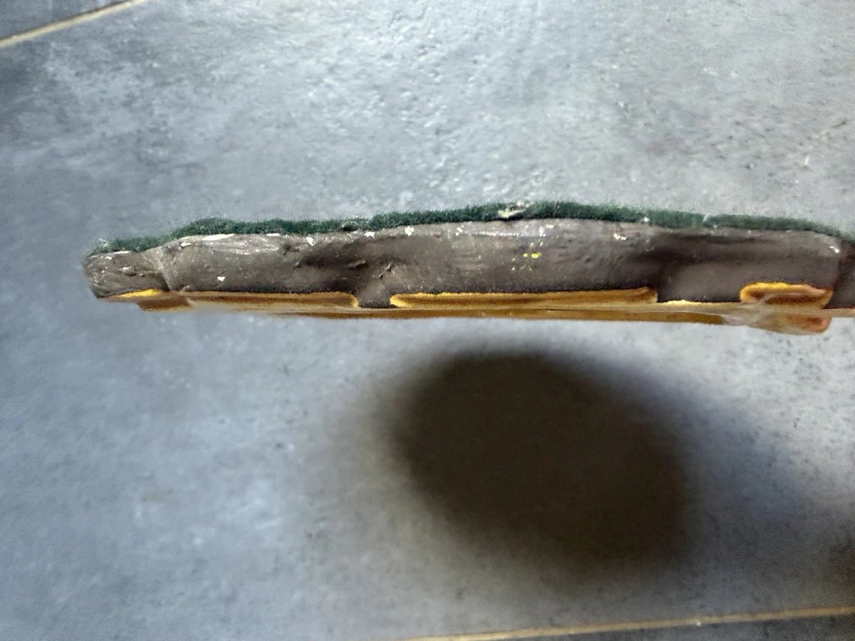 Ceramic Hand Mirror "camélia" By Mithé Espelt - Circa 1965-photo-6