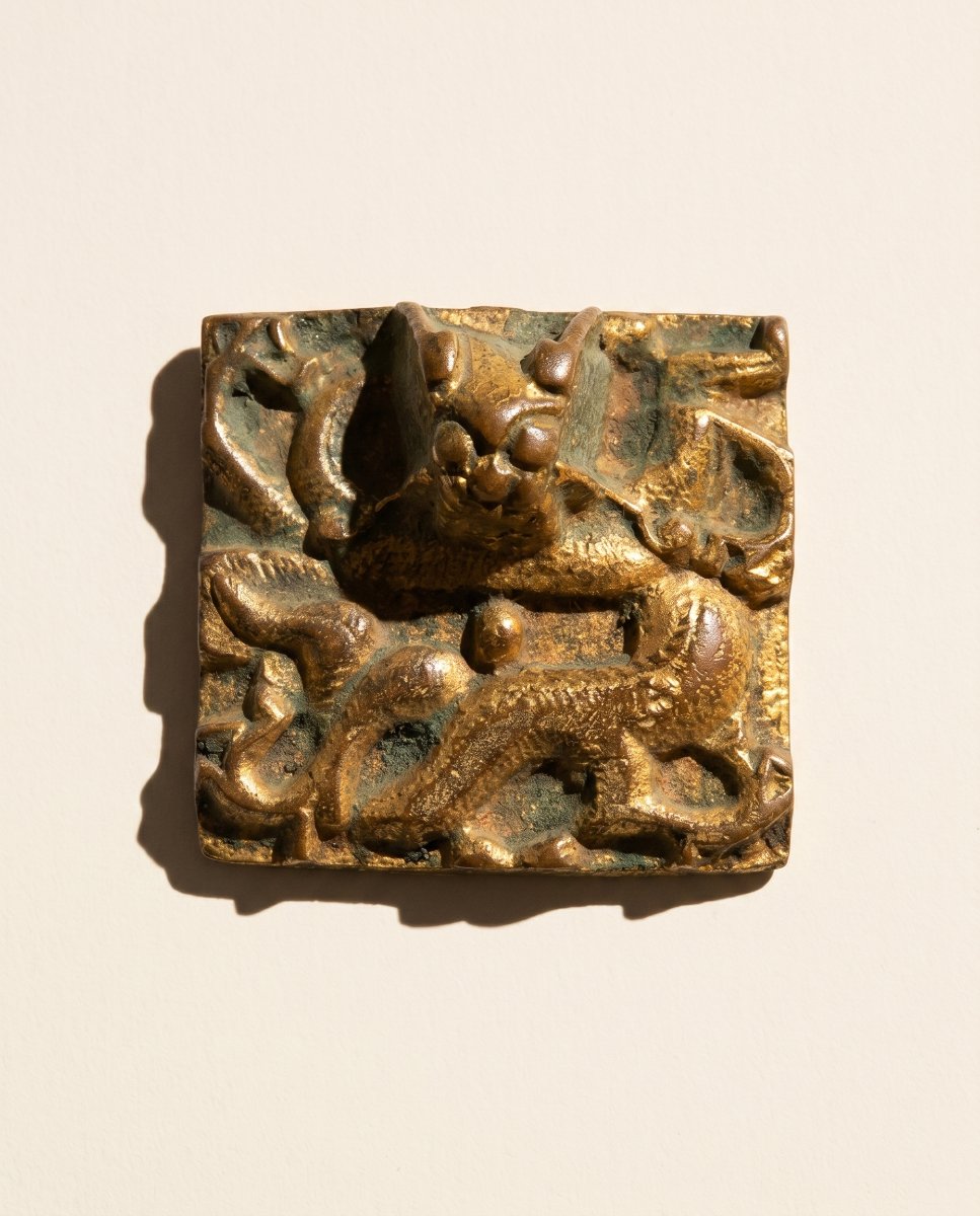 Bronze Brooch Signed Line Vautrin - 20th Century-photo-1