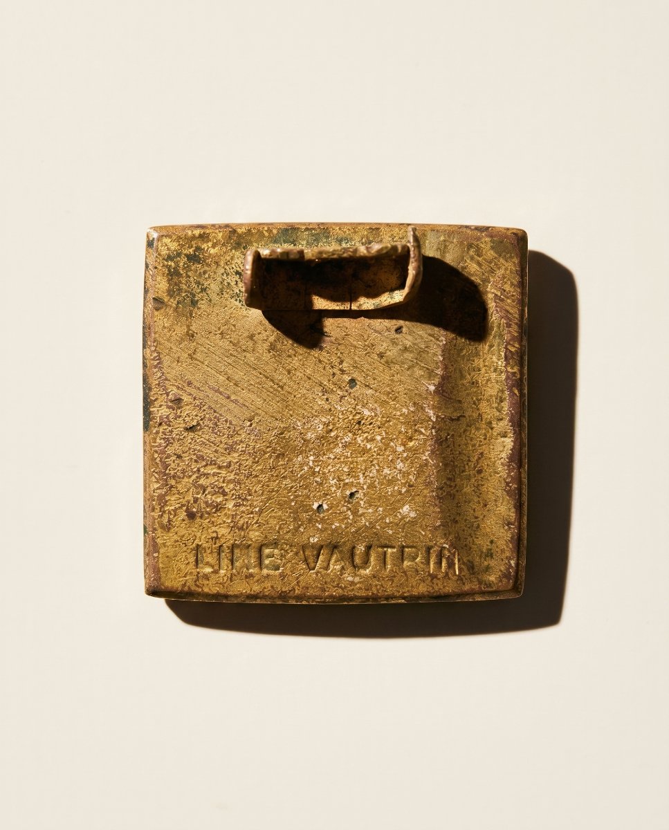 Bronze Brooch Signed Line Vautrin - 20th Century-photo-2