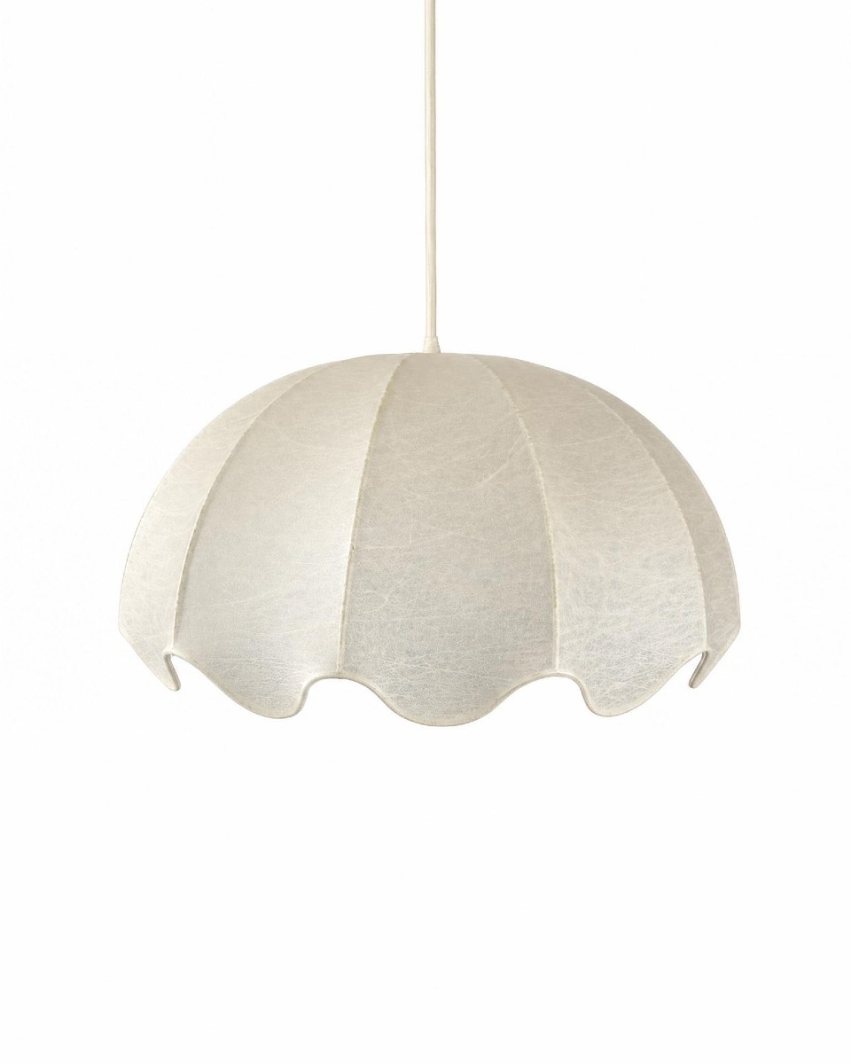 Suspension Cocoon Goldkant Leuchten - Friedel Wauer – Design organique allemand, vers 1960-1970