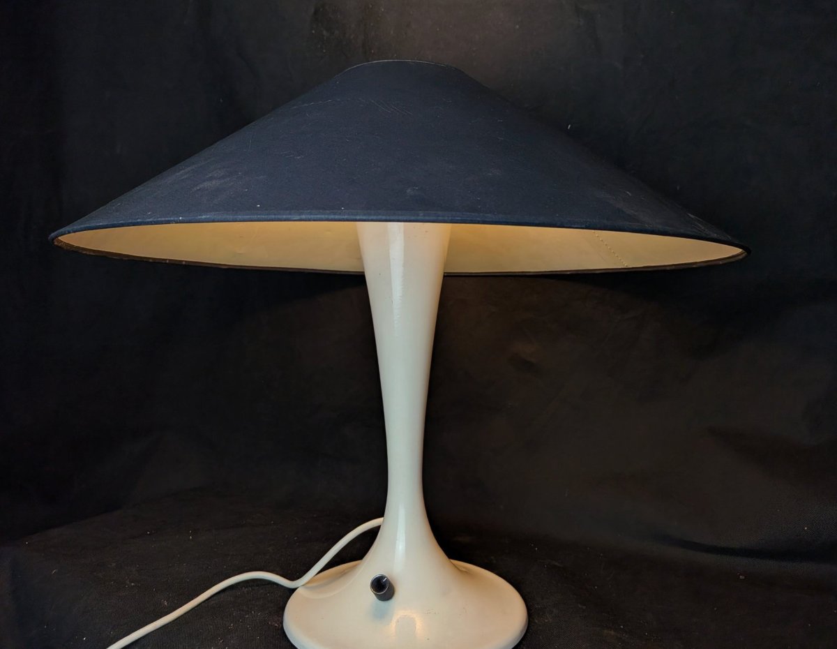Arlus Table Lamp Modernist Lighting Circa 1960, Large Shade ø57 Cm-photo-2