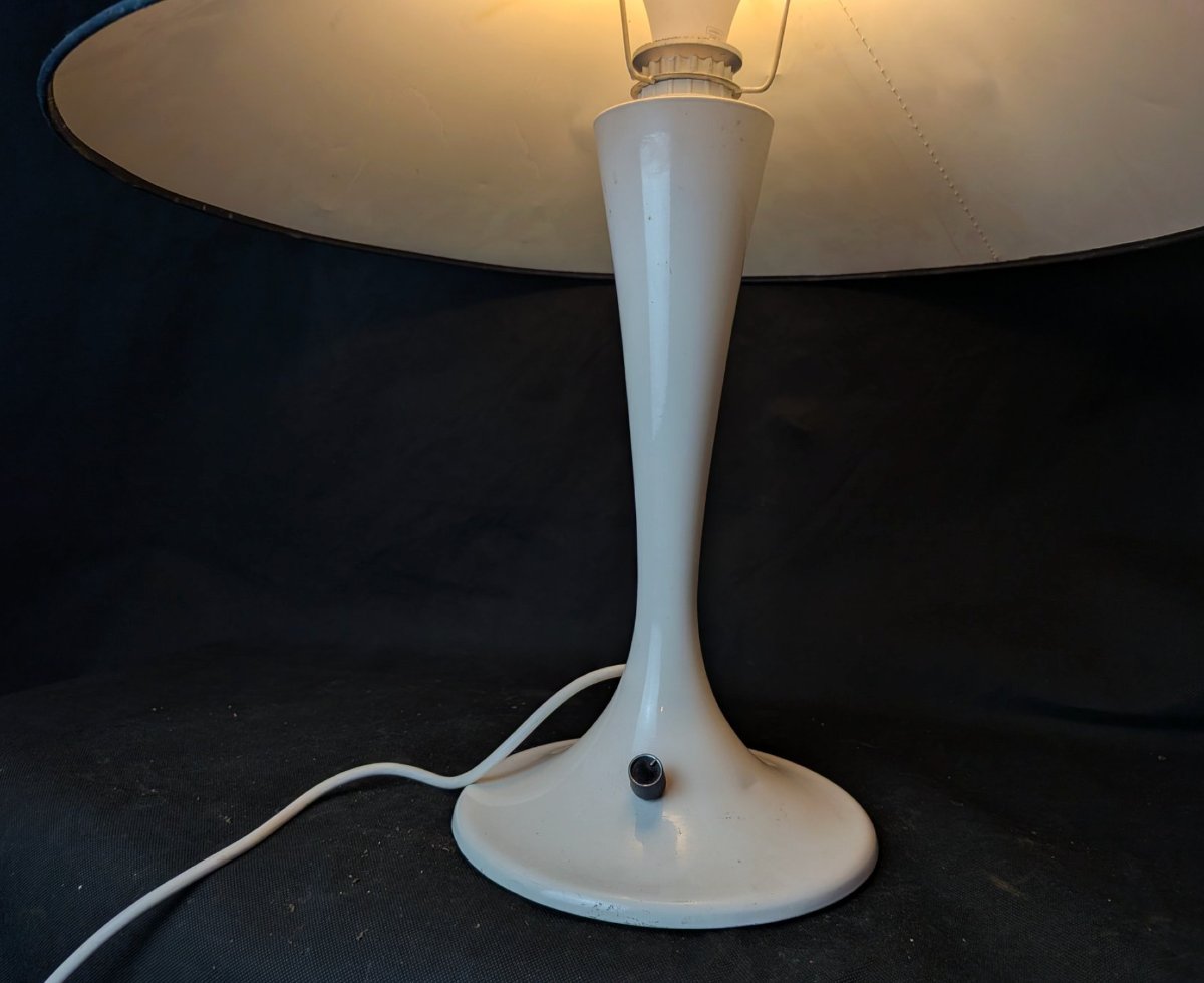 Arlus Table Lamp Modernist Lighting Circa 1960, Large Shade ø57 Cm-photo-5