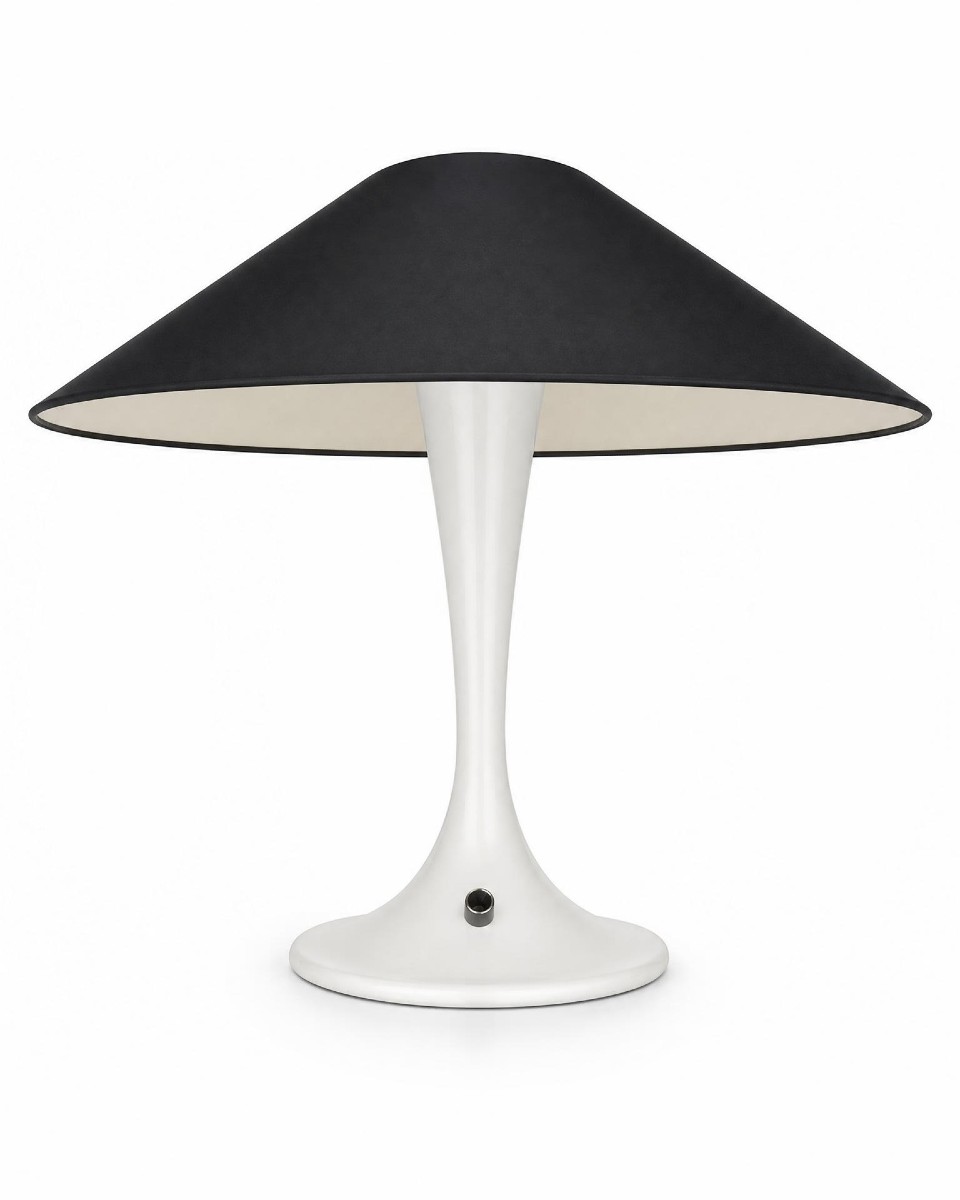 Arlus Table Lamp Modernist Lighting Circa 1960, Large Shade ø57 Cm