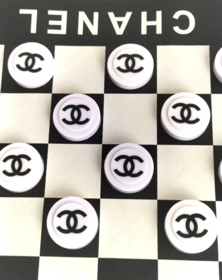 Jeu de dames de voyage Chanel édition limitée, objet de collection, années 2010-photo-1