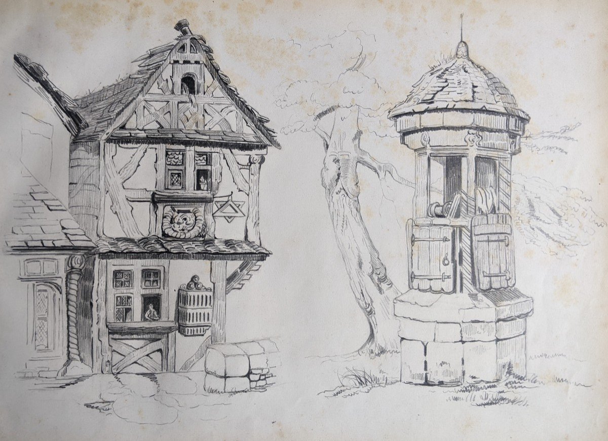Rare Traveling Painter Drawing Book-photo-1