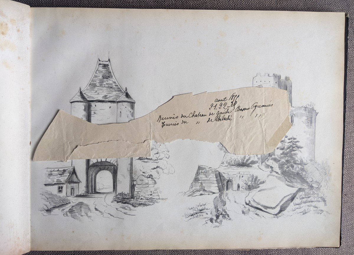Rare Traveling Painter Drawing Book-photo-3
