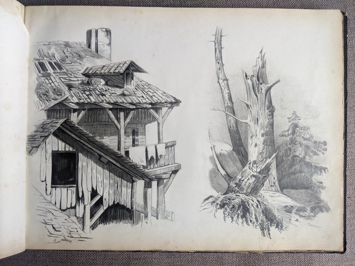 Rare Traveling Painter Drawing Book-photo-5