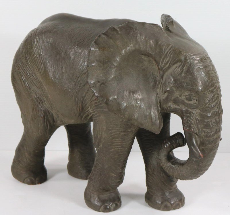 Eléphant d'Afrique En Terre Cuite-photo-2