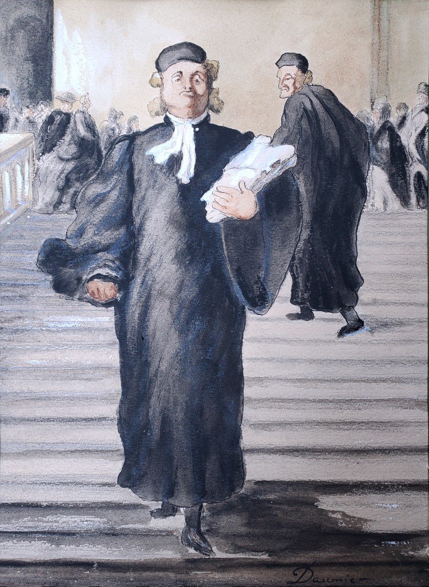 In The Taste Of Honoré Daumier, Lawyer At The Court