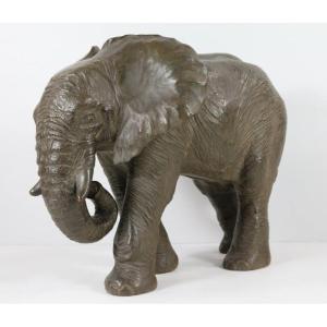 African Elephant In Terracotta