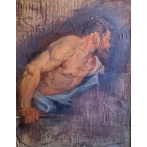 Large Study Of Man, French School Of The XIXth Century