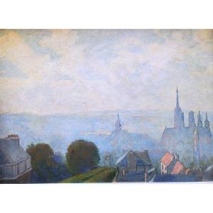 French Post-impressionist School, Panorama Of Rouen