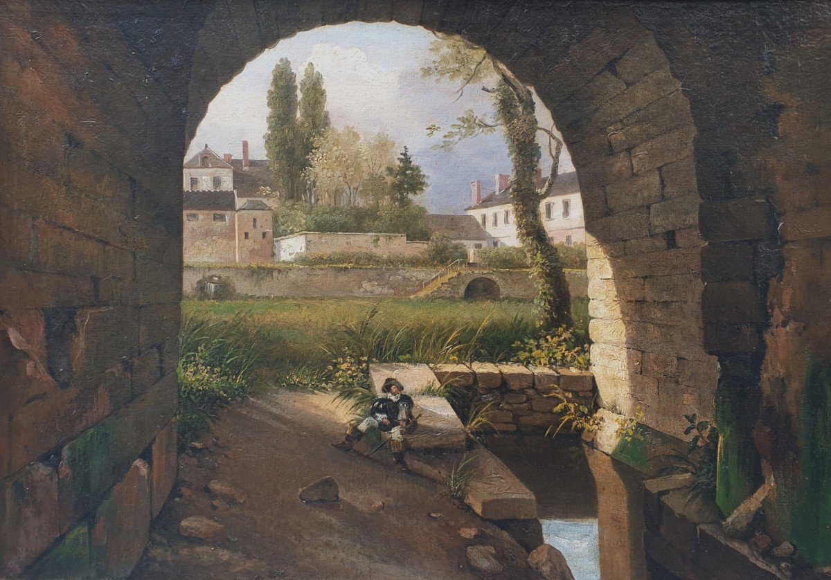 Ecole française du milieu du XIXe siècle - Paysage près de Fontainebleau