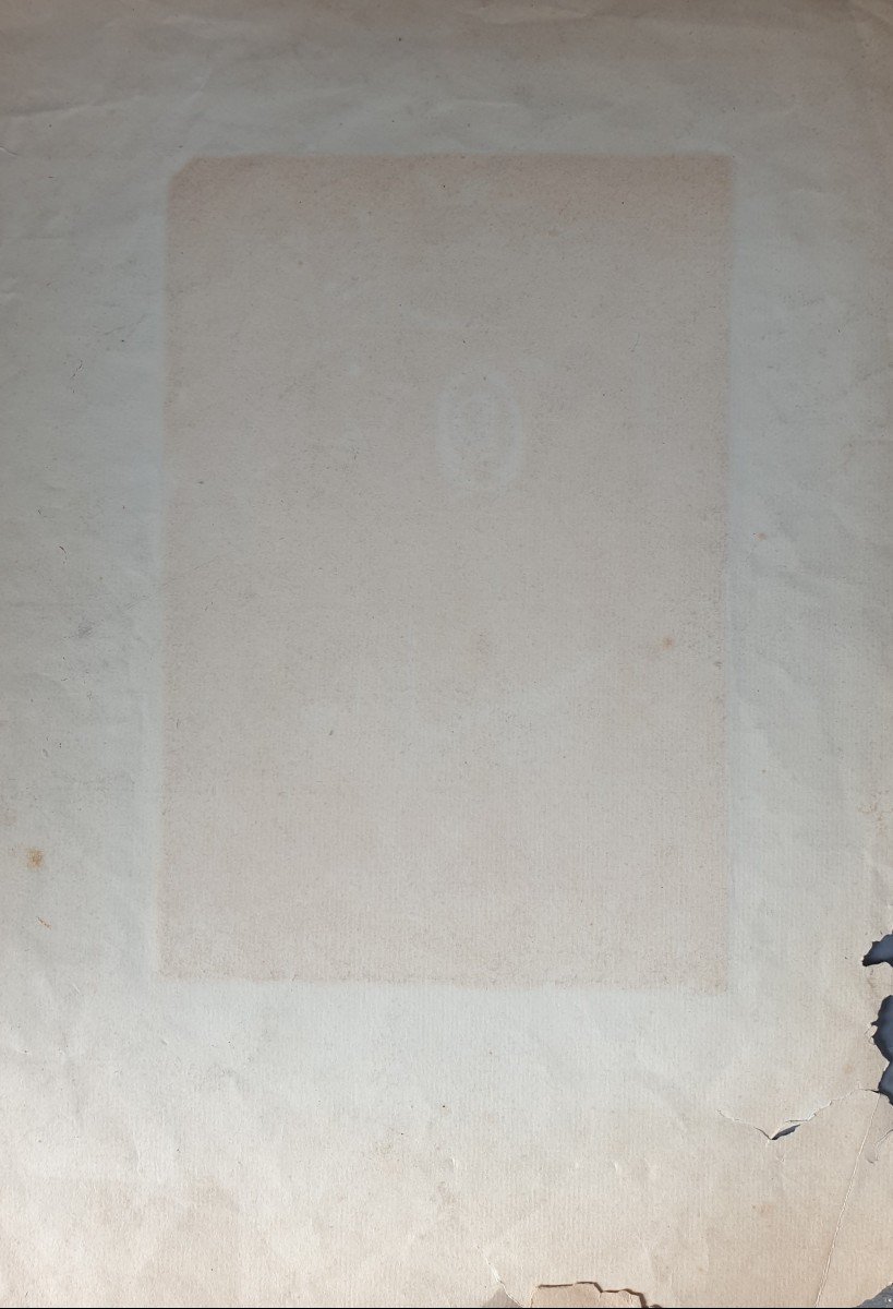 Ecole française du XIXe siècle - Etude de costume pour un porte dais-photo-1