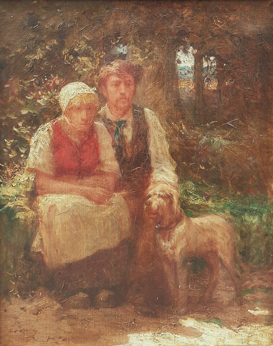Emile TRONCY - Le couple de paysans
