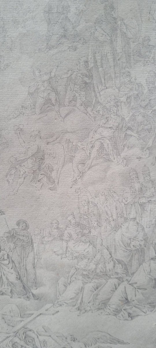 Johan Jacob HOCH - Ensemble de figures de saints (étude pour un décor d'église)-photo-4