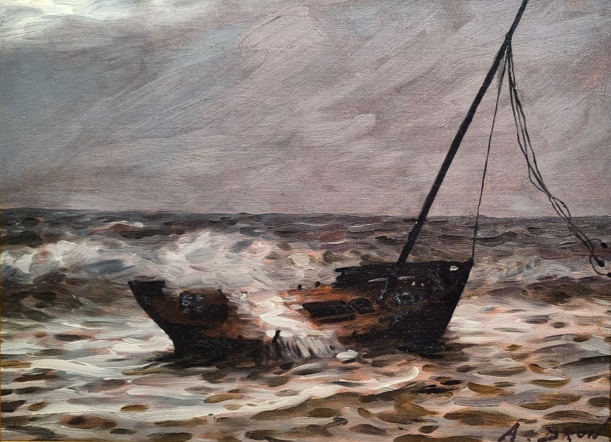 Alexandre Brun - A Stranded Boat