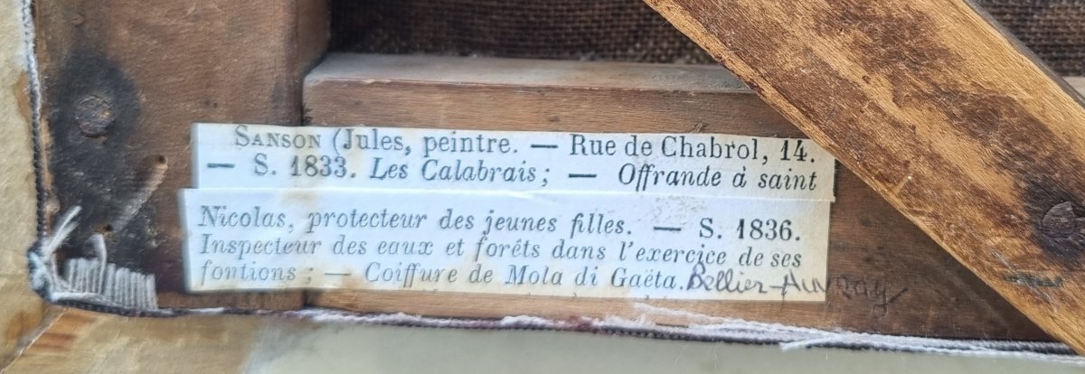 Jules SANSON - L'arrivée de la jeune fille au monastère sur les bords du lac de Côme-photo-6