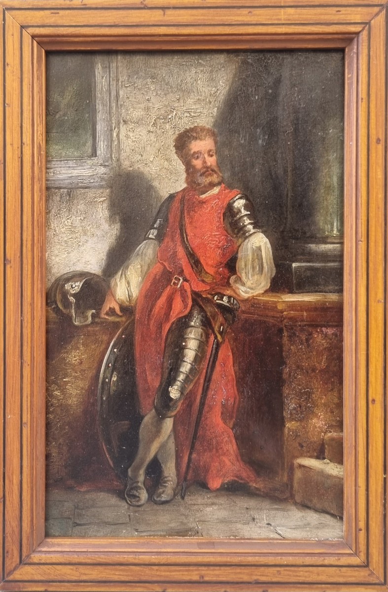 Ernest Messonier (entourage Of) - Portrait Of A Soldier In Armor-photo-2