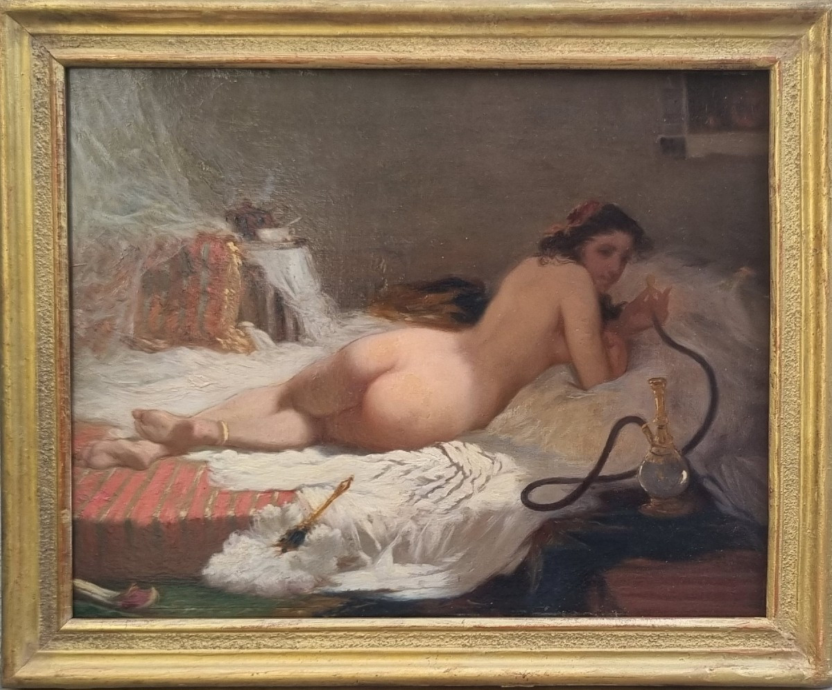 Ecole française du XIXe siècle - L'odalisque -photo-2