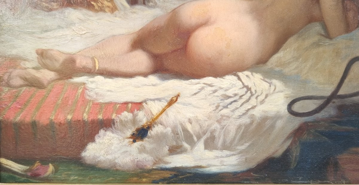 Ecole française du XIXe siècle - L'odalisque -photo-4