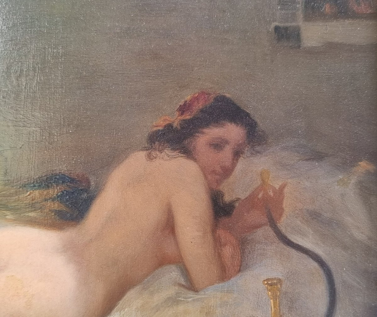 Ecole française du XIXe siècle - L'odalisque -photo-1