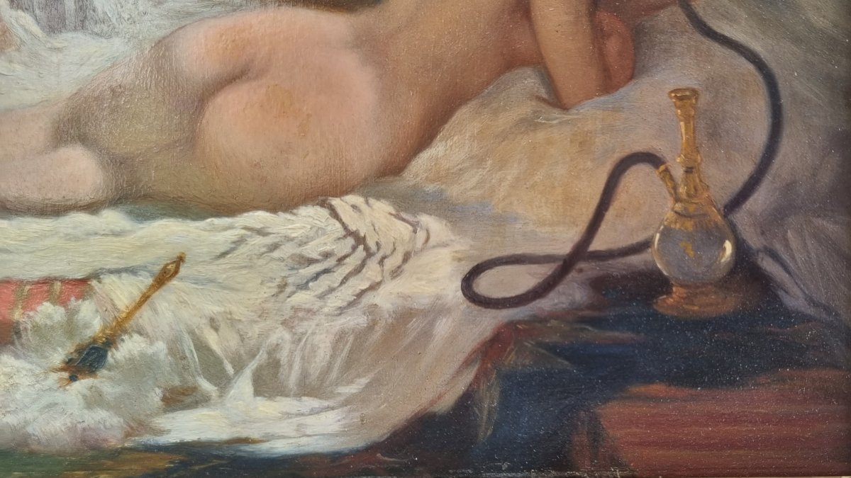 Ecole française du XIXe siècle - L'odalisque -photo-2