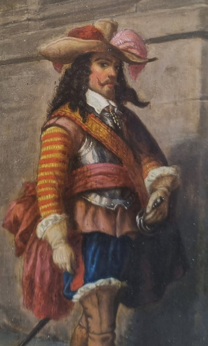Jean Louis Ernest Meissonier (entourage Of) - A Musketeer In The Time Of Louis XIII-photo-3