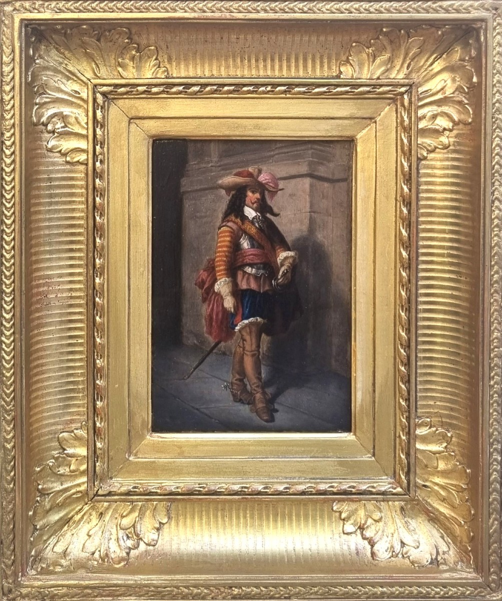 Jean Louis Ernest Meissonier (entourage Of) - A Musketeer In The Time Of Louis XIII-photo-2