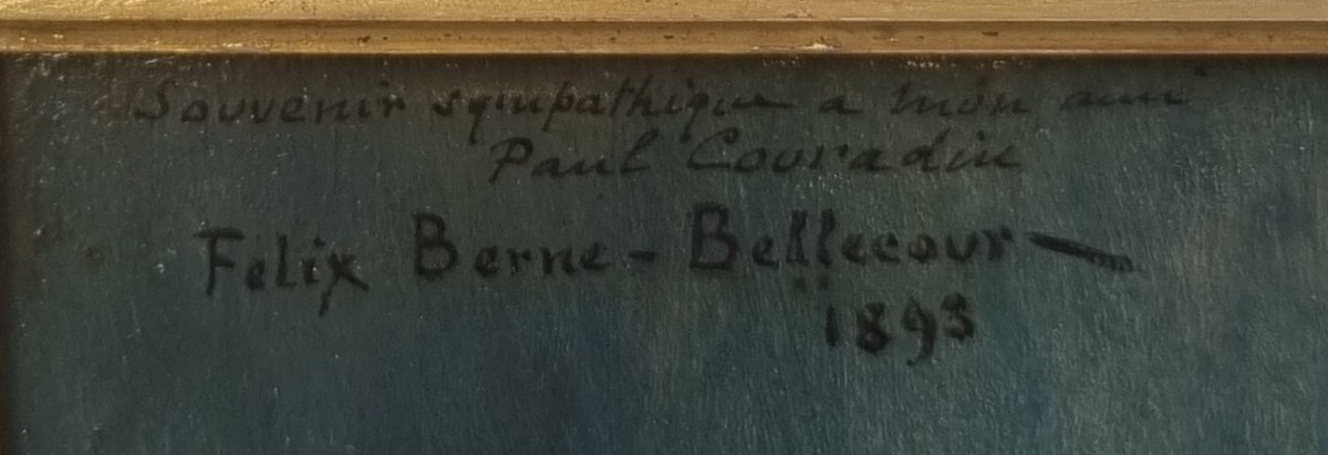 Félix BERNE-BELLECOUR - Portrait de Léontine Oury en costume tourangeau-photo-1