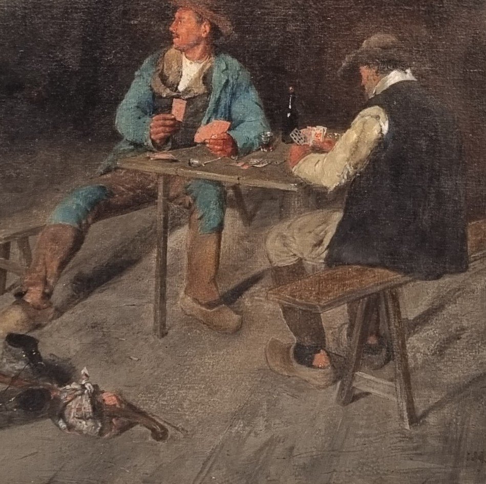 François MARTIN-KAVEL - La partie de cartes-photo-3