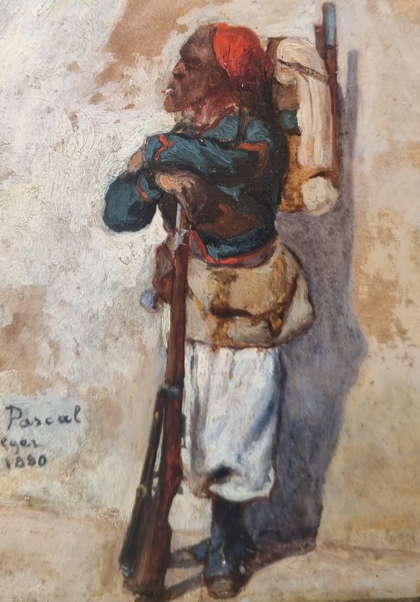 Antoine PASCAL - Portrait d'un zouave-photo-3