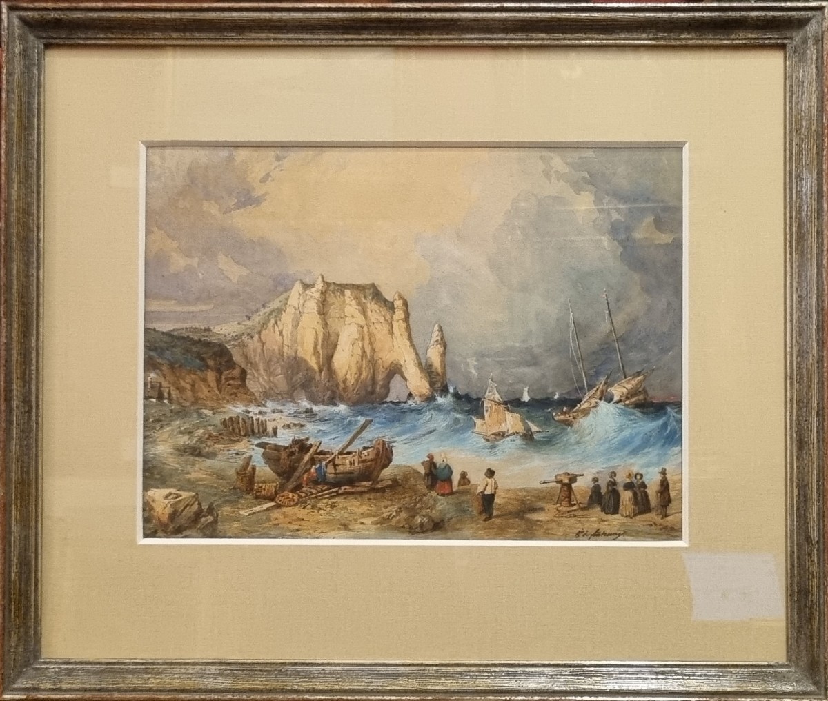 Alexis Dalige De Fontenay - Storm In Etretat-photo-2