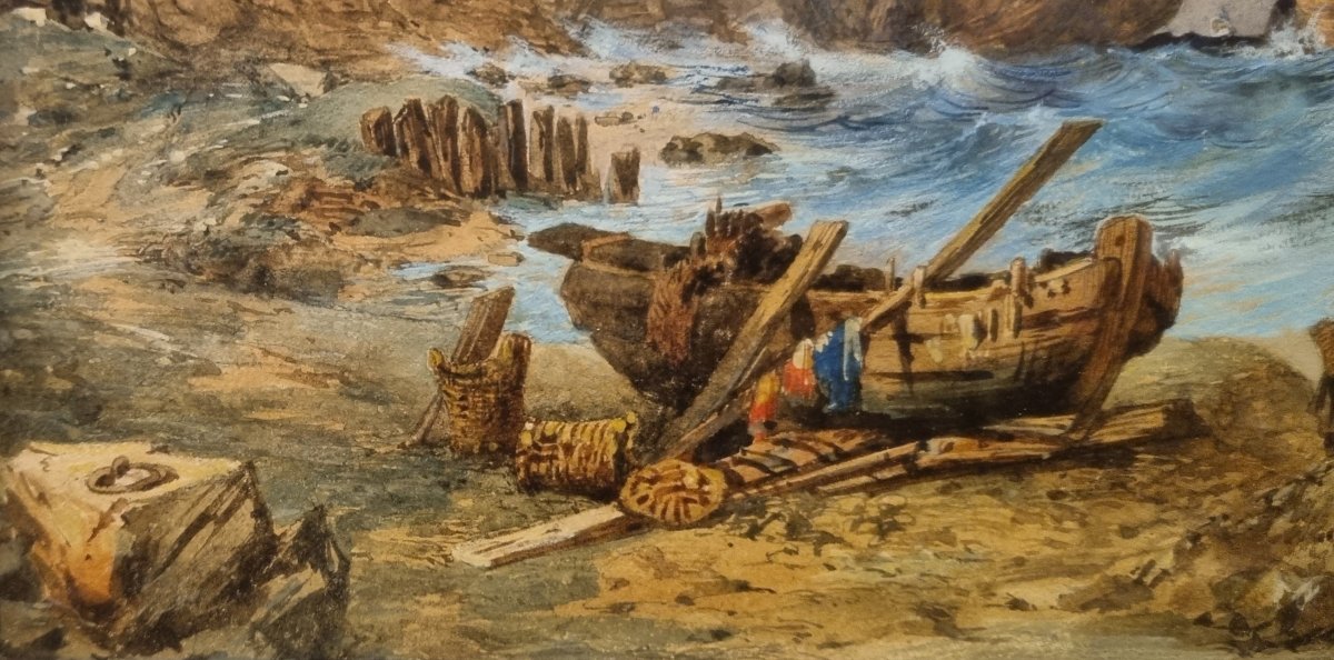 Alexis Dalige De Fontenay - Storm In Etretat-photo-3