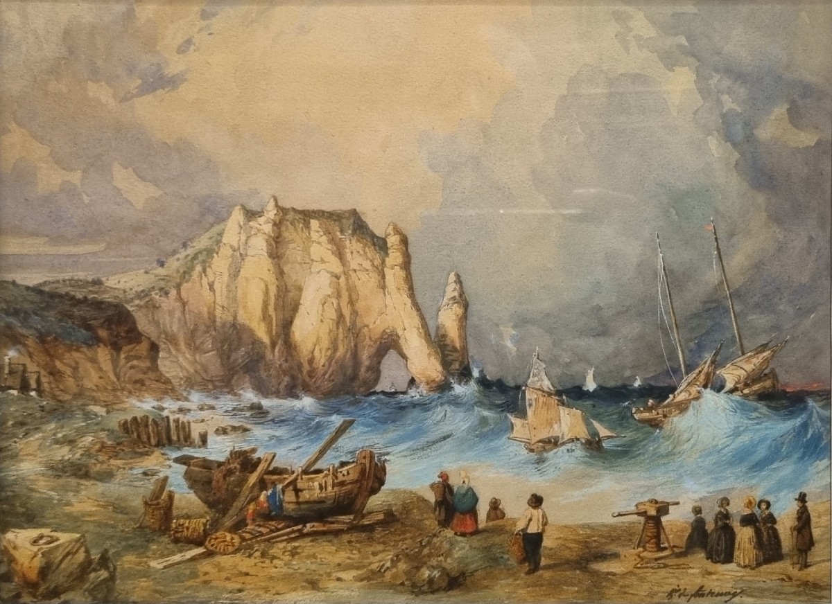 Alexis Dalige De Fontenay - Storm In Etretat