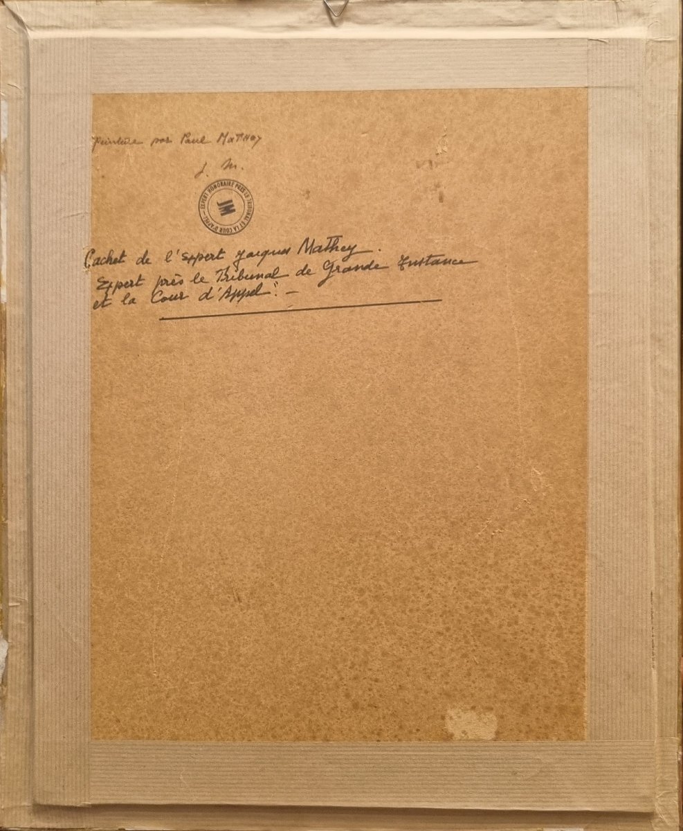 Paul Mathey - Portrait Of A Young Girl In A Red Cap-photo-2