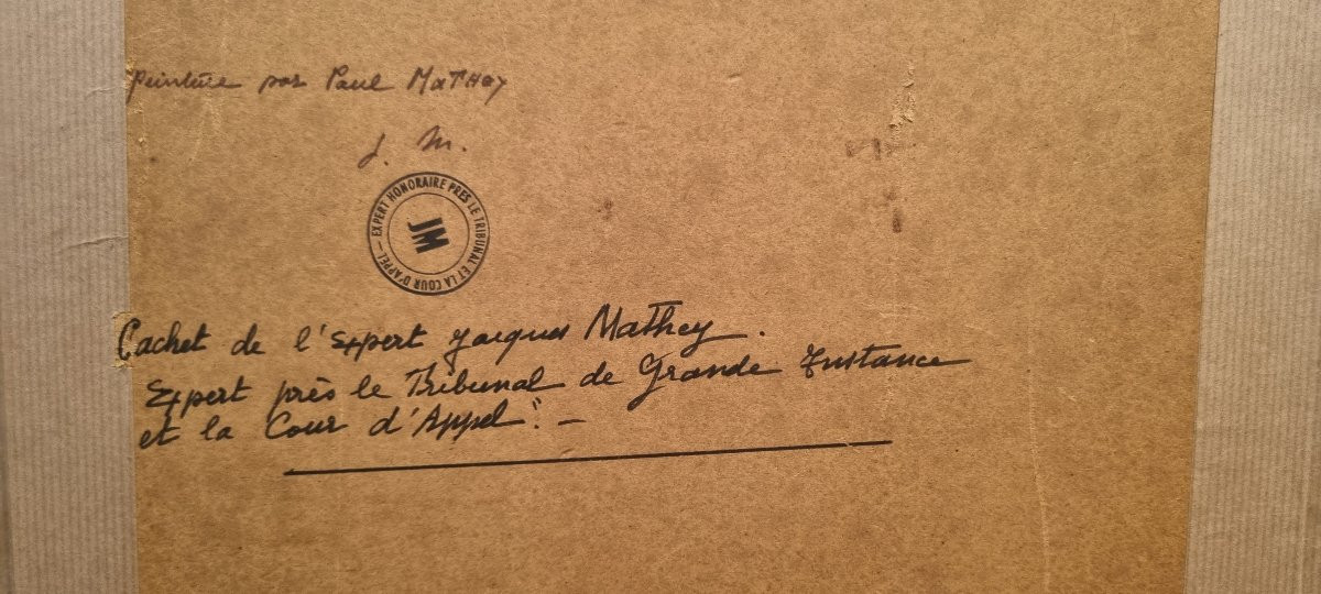 Paul Mathey - Portrait Of A Young Girl In A Red Cap-photo-3