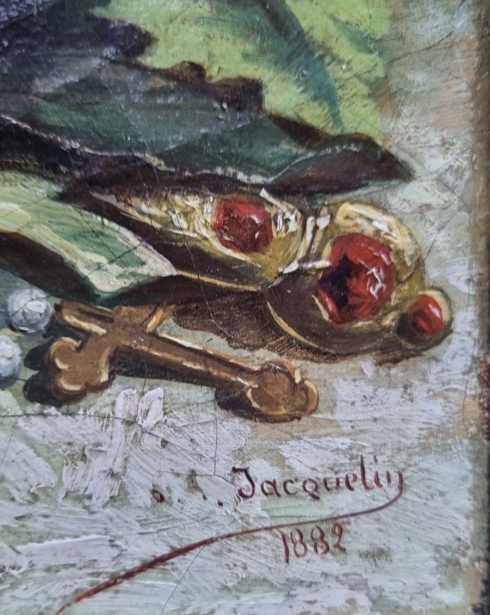 Marguerite JACQUELIN - Nature morte au dragon-photo-3