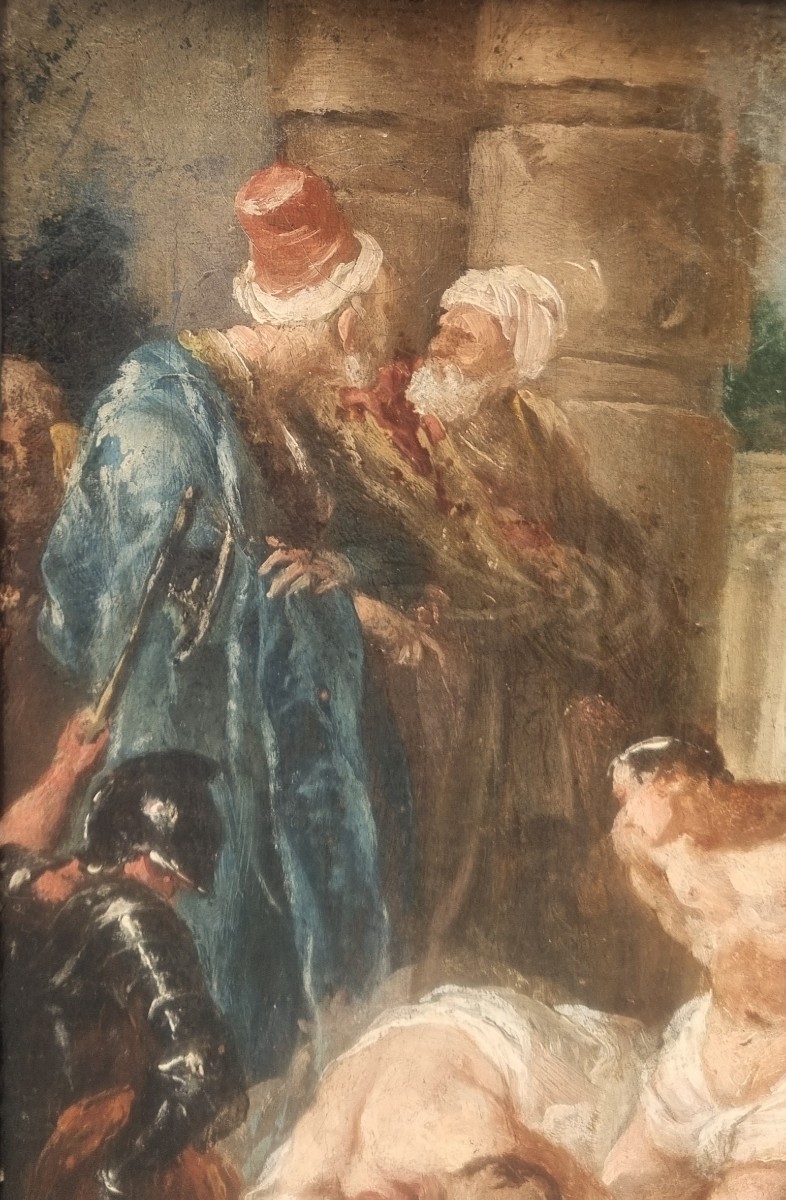 18th Century Venetian School - The Martyrdom Of Saint Cyprian And Saint Flavian Of Carthage?-photo-3