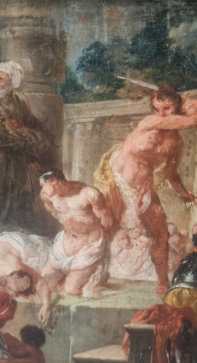 18th Century Venetian School - The Martyrdom Of Saint Cyprian And Saint Flavian Of Carthage?-photo-4