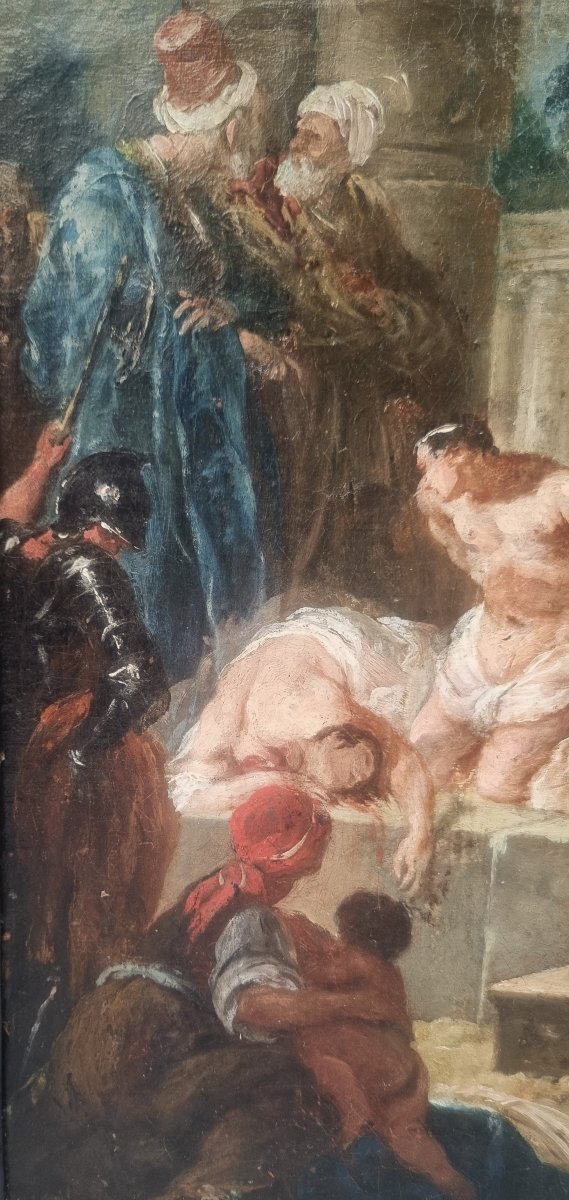 18th Century Venetian School - The Martyrdom Of Saint Cyprian And Saint Flavian Of Carthage?-photo-2